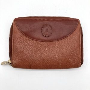 Mark Cross England Leather Zip Around Wallet